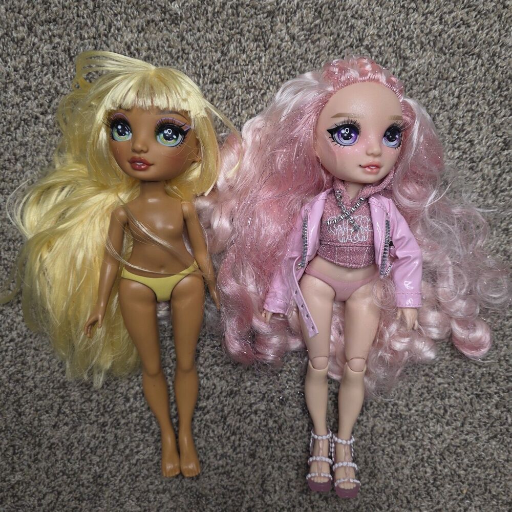 Rainbow High Doll Lot of 2 Sunny Madison Bella Parker Fashion Colorful Play